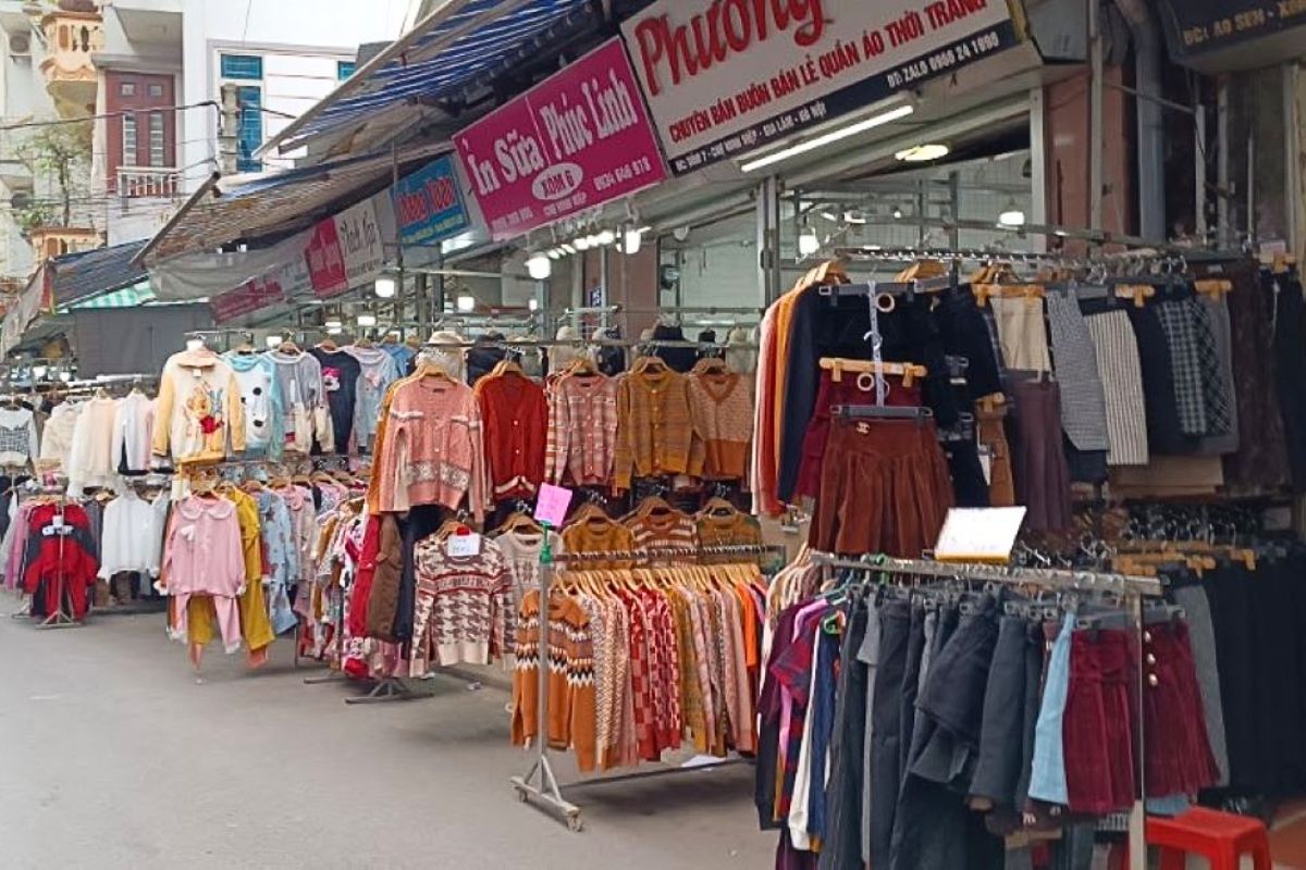 nguồn hàng chợ Ninh Hiệp có gì