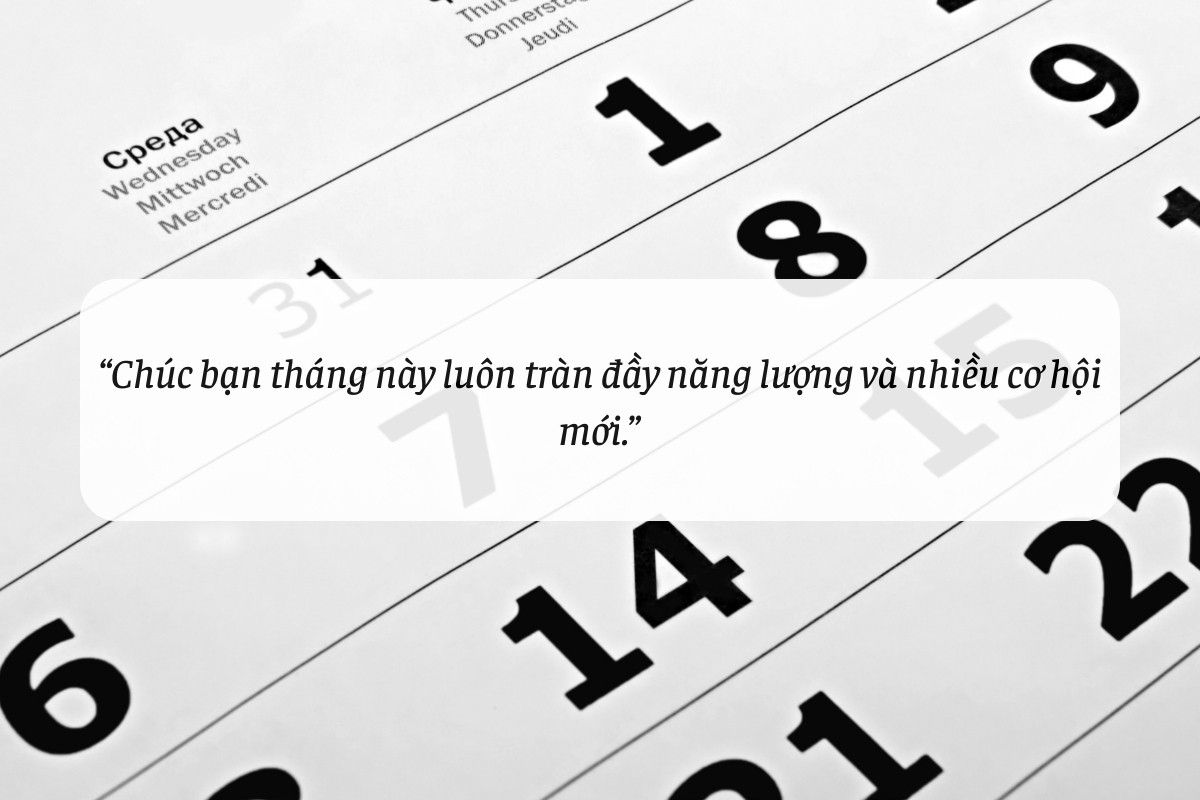 những lời chúc đầu tháng may mắn