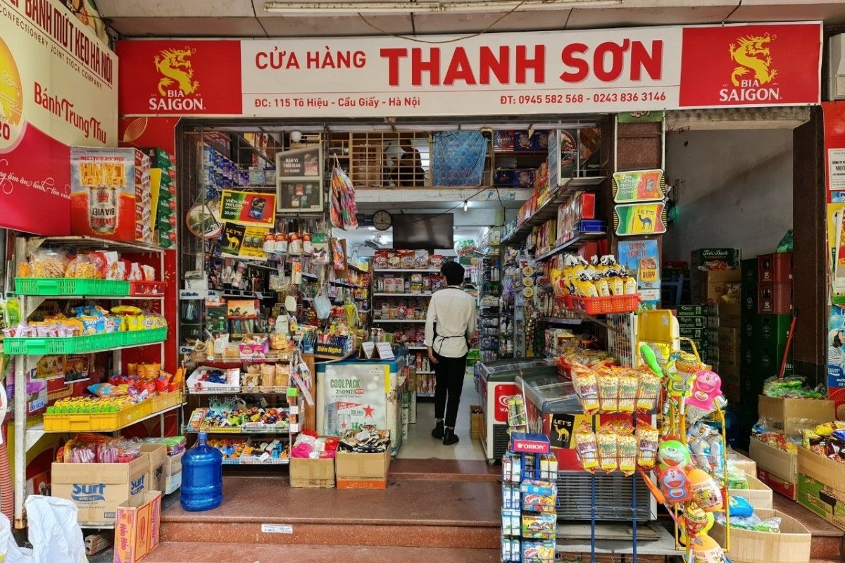 những mặt hàng bán tạp hoá