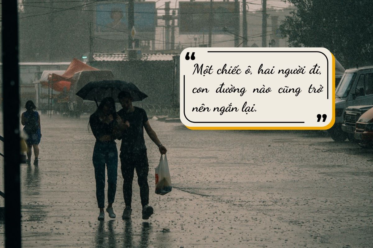 những stt mưa