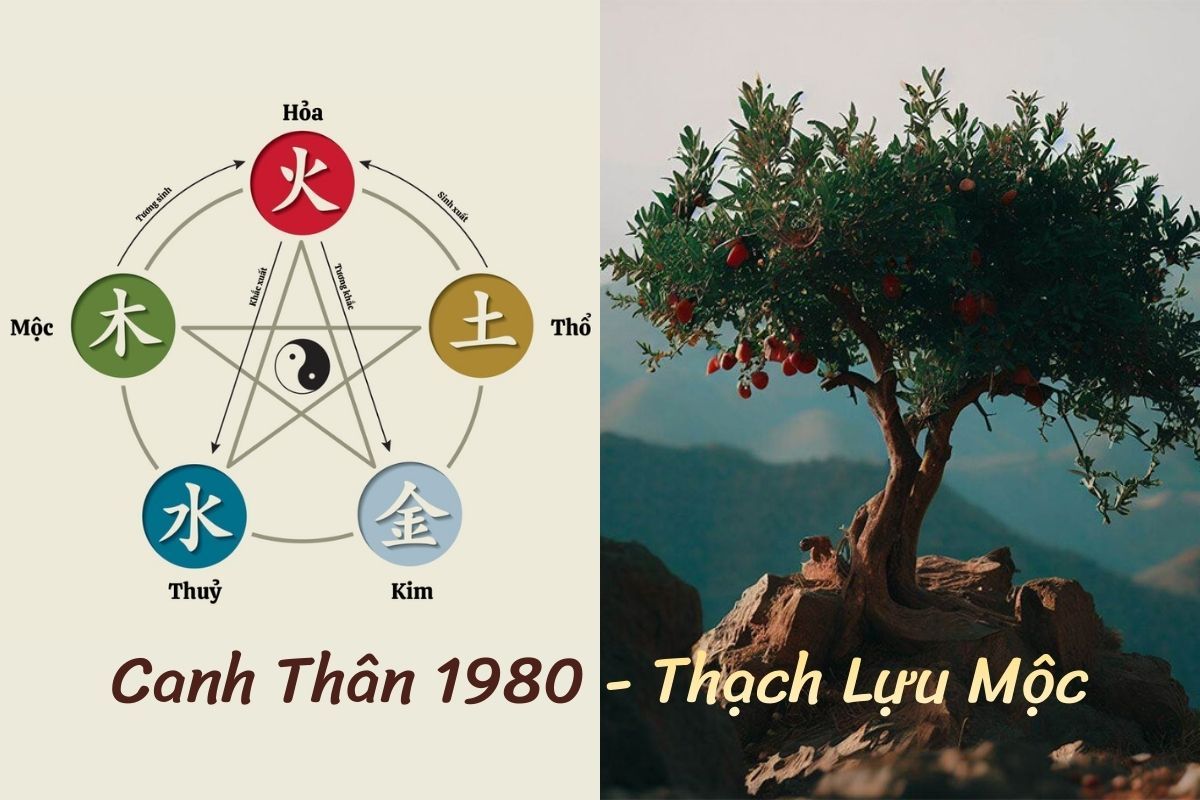 Sinh năm 1980 mệnh Mộc, Thạch Lựu Mộc