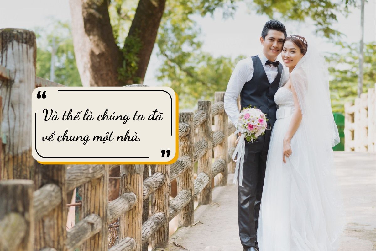 stt đăng ảnh đám cưới