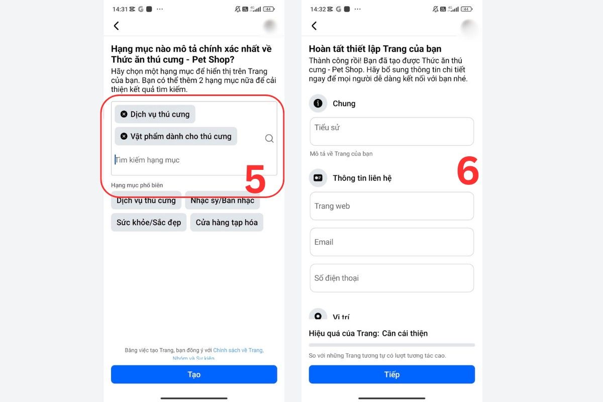 tạo fanpage facebook