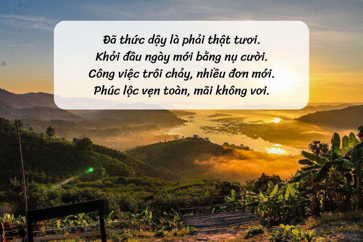 thơ chào ngày mới