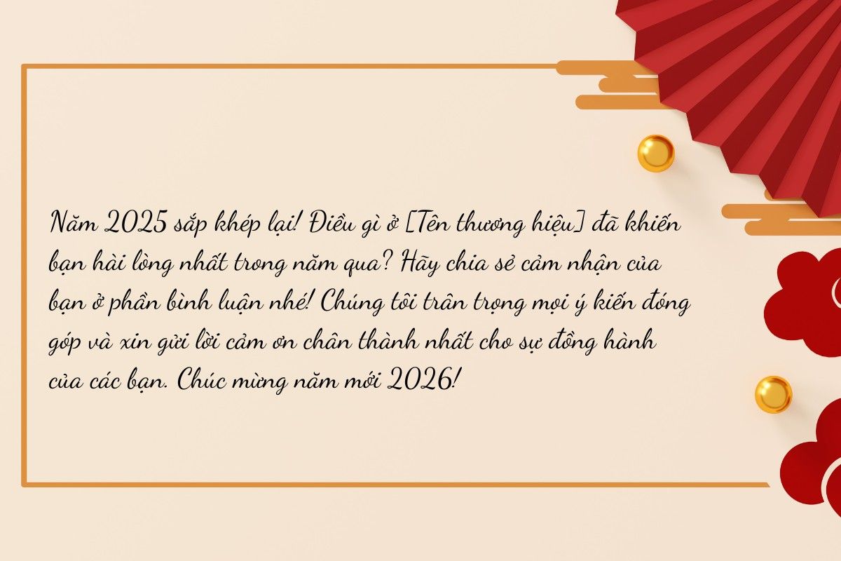 thư cảm ơn khách hàng cuối năm