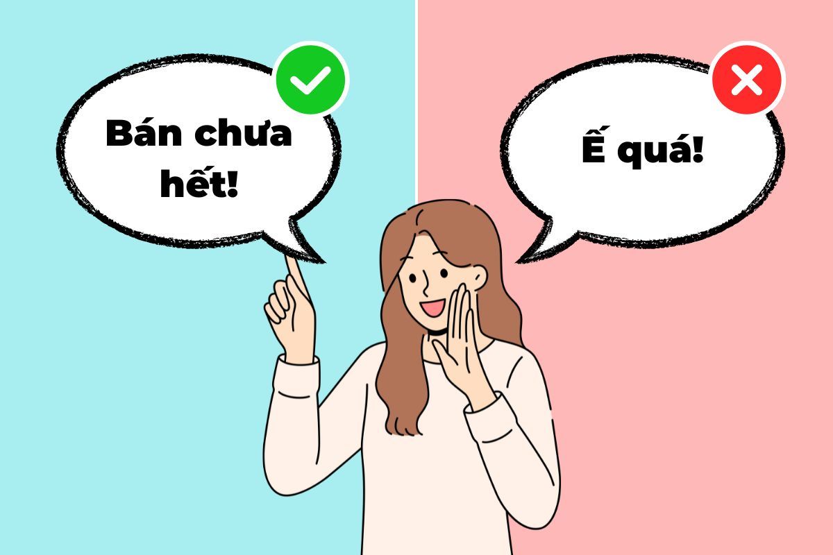 Tránh nói những từ không may trong buôn bán